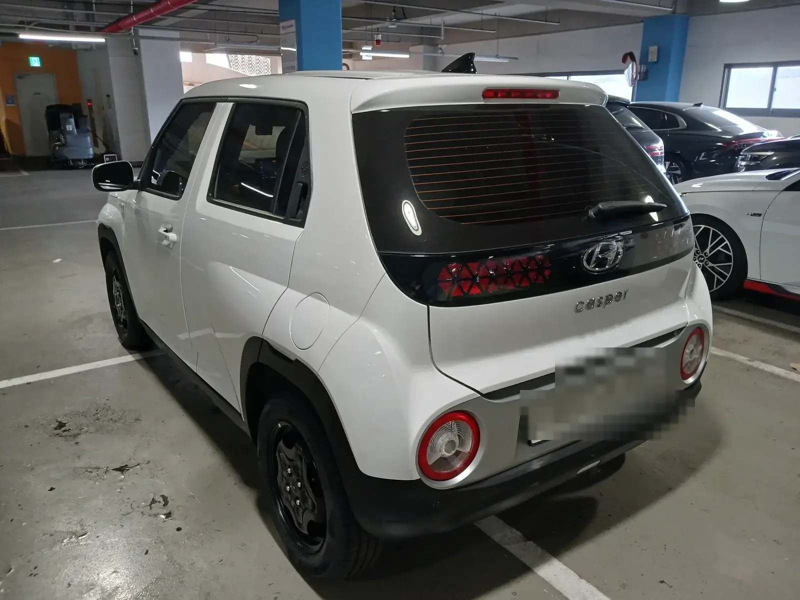 캐스퍼 저신용자동차구독 실차 외관 후면
